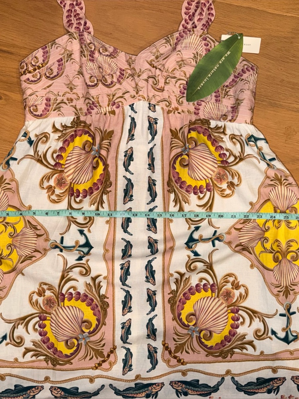 NWT Anthropology FARM RIO Sleeveless Maxi Dress Women's Size XL Maritime Magic - Picture 13 of 15